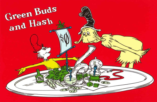 Green Buds and Hash Observation Postcard
