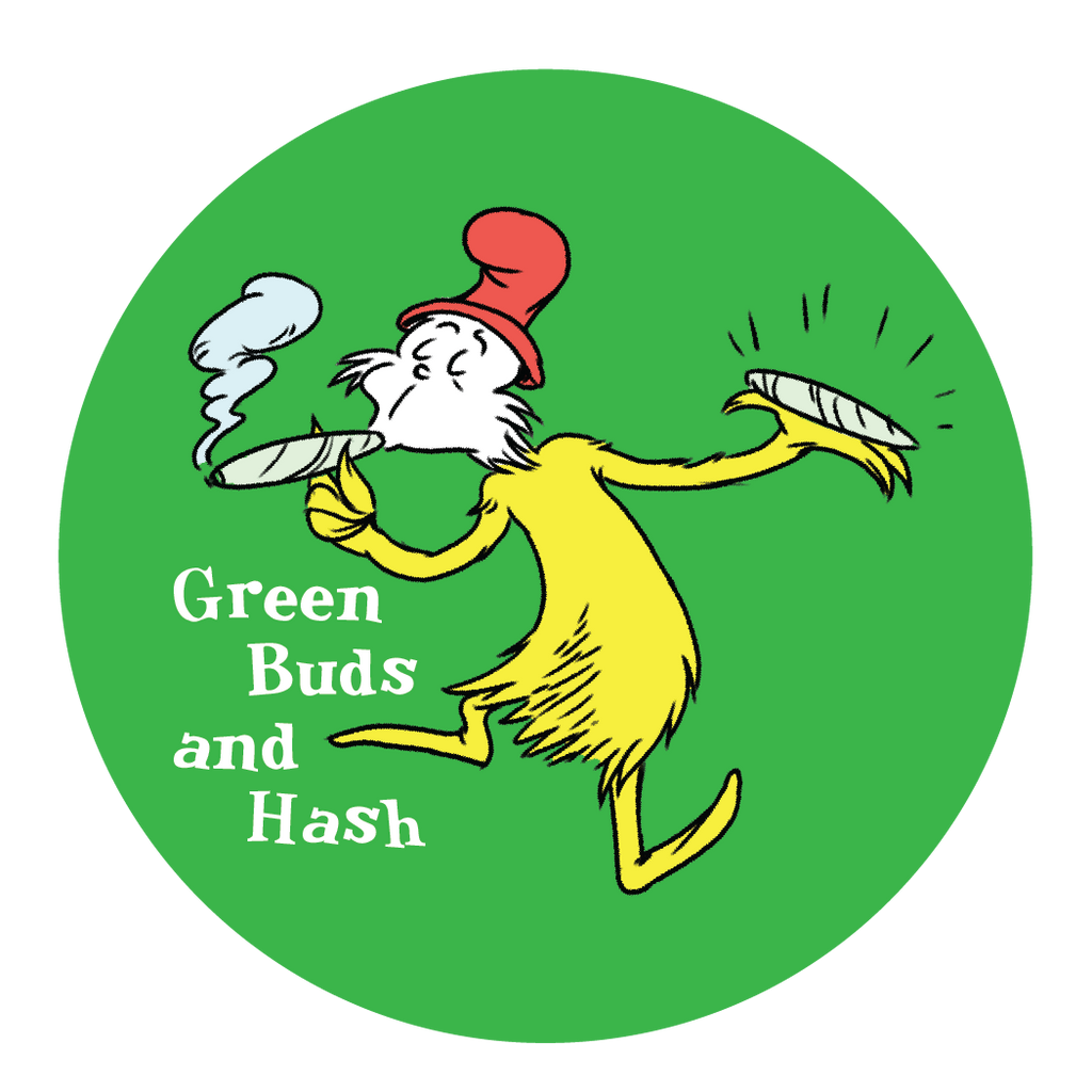 Sticker: Mr Stash - Green Buds and Hash